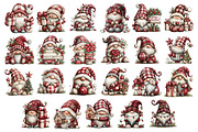 Whimsical Christmas Gnomes Clipart, a Seasonal Illustration by Nicolle's Colorful Art (Thumbnail 4 of 4)