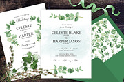Eucalyptus Greens Wedding Suite, an Invitation Template by HannaSymo (Thumbnail 10 of 14)