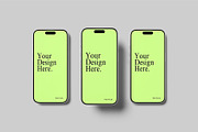 iPhone 16 Pro Mockup, an iPhone Mockup by Graphiculon (Thumbnail 11 of 11)