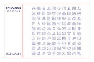 Education Line Icons