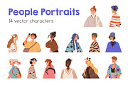 Happy modern people portraits set, a Person Illustration by Good Studio (Thumbnail 1 of 8)