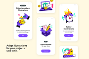 Xollsy Flat Vector Illustrations, an Empty State Illustration by Welovegraphics (Thumbnail 3 of 7)