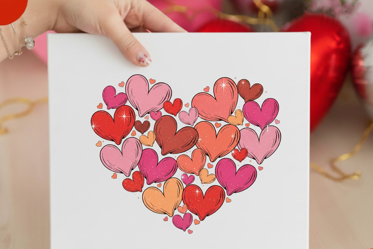 Valentine Heart Brushstroke Png,, an Illustration by Designking (Photo 1 of 6)