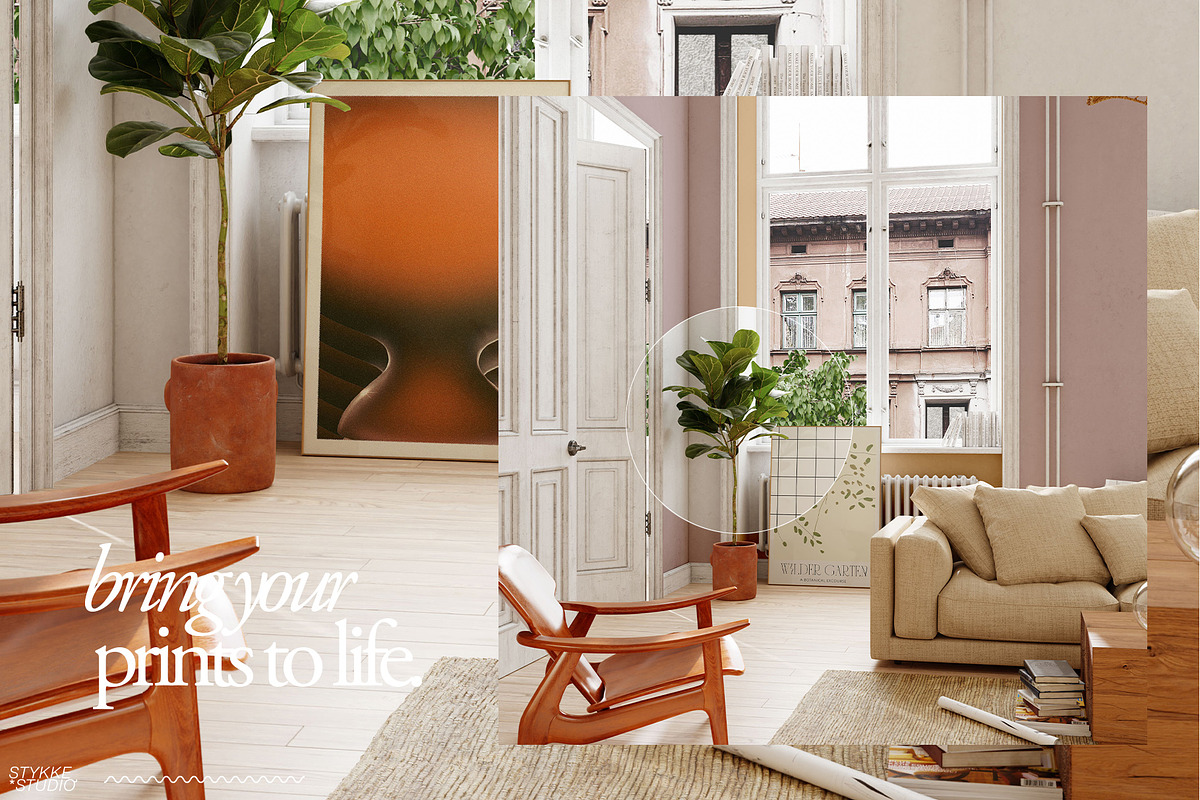 LENIS ROOM Natural Frame Mockup Set, a Household Mockup by Stykke Studio (Photo 20 of 58)