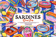 Sardine Social Club, a Pattern Graphic by MSNTY STUDIOX (Thumbnail 1 of 30)