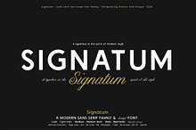 Signatum - Font family