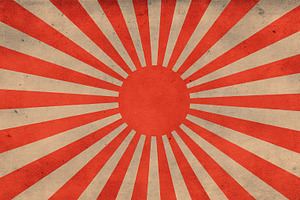 Red and white rays with a circle, a Photo by Beautiful things