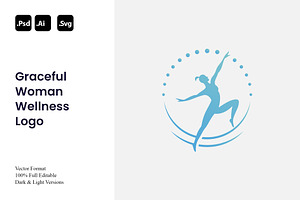 Graceful Woman Wellness Logo, a Branding & Logo Template by Luxury Logos