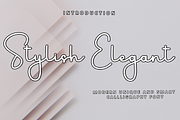 Stylish Elegant, a Handwritten Font by InermediaSTUDIO (Thumbnail 1 of 8)
