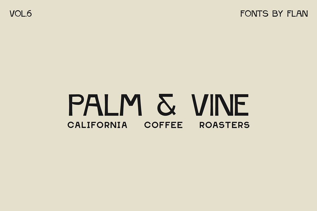 Kombucha | Mid-Century Display Font, a Sans Serif Font by Courtney Flannagan Design (Photo 5 of 6)