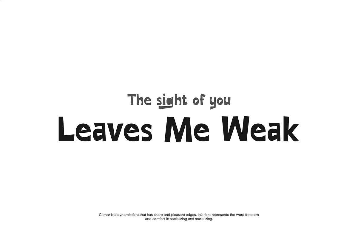 Camar Font, a Sans Serif Font by Phoenix Dungeon (Photo 3 of 9)