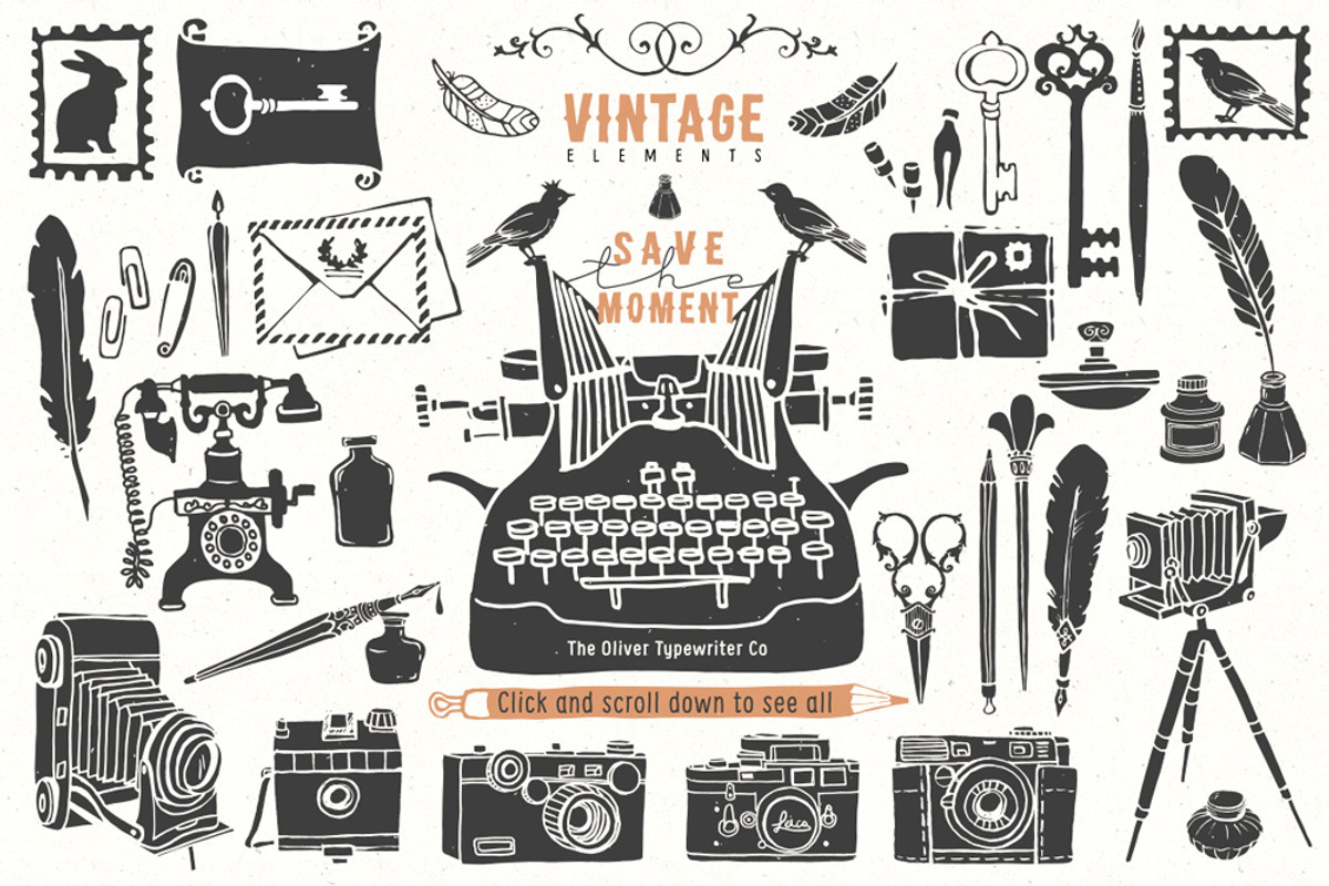 Vintage objects & watercolor, an Illustration by kite-kit (Photo 2 of 4)