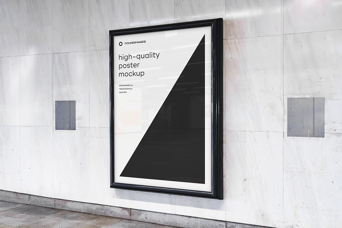 Subway Poster Mockup Bundle Metro, an Advertising Mockup by FoundImages (Photo 4 of 61)