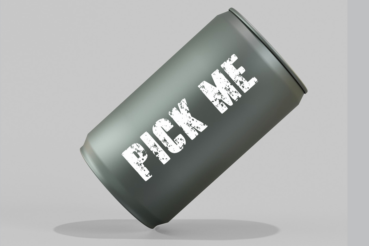 GRINZ GRUNGE FONT, a Serif Font by Fourteen Letter (Photo 3 of 7)