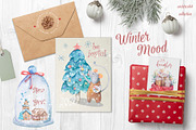 Christmas Story Watercolor cute Rats, an Animal Illustration by Ann Art Houze (Thumbnail 5 of 13)