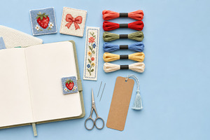 Cross stitching supplies and embroid, a Photo by Dvoevnore photos