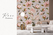 Watercolor Rose Floral Elements, a Decorative Illustration by Damian Roh (Thumbnail 7 of 13)