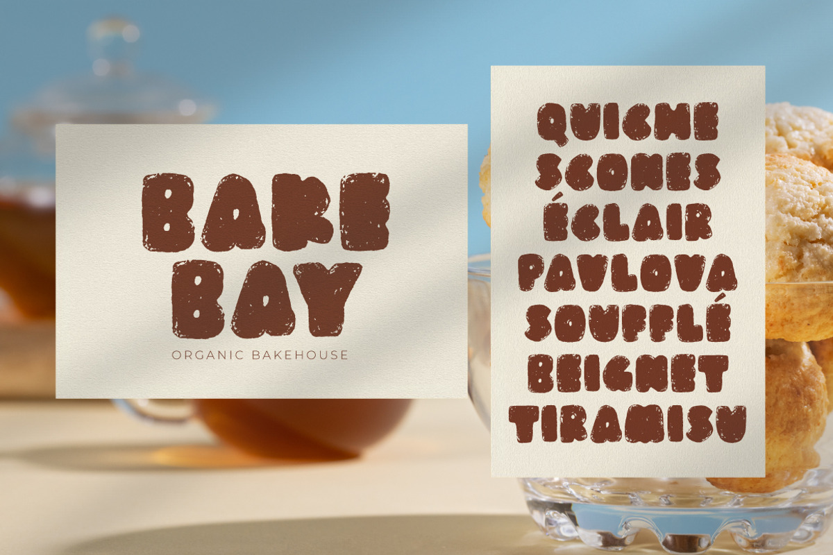 Polvorón - Crumbly Bold Display Font, a Handwritten Font by Ef Studio (Photo 4 of 11)