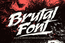 Brutal font