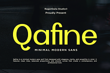 Qafine – Minimal Modern Sans
