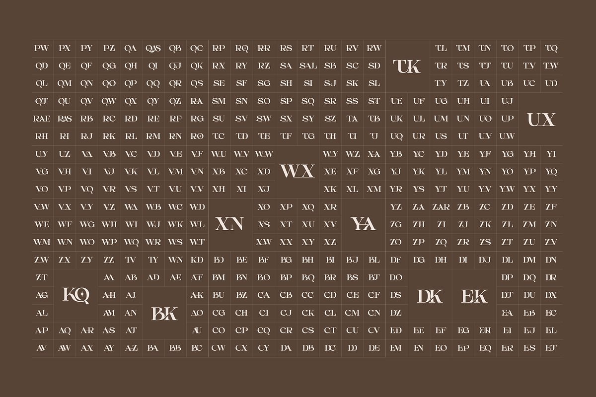 Aseno Modern - Ligatures Serif Font, a Serif Font by Nirmana Visual (Photo 5 of 17)