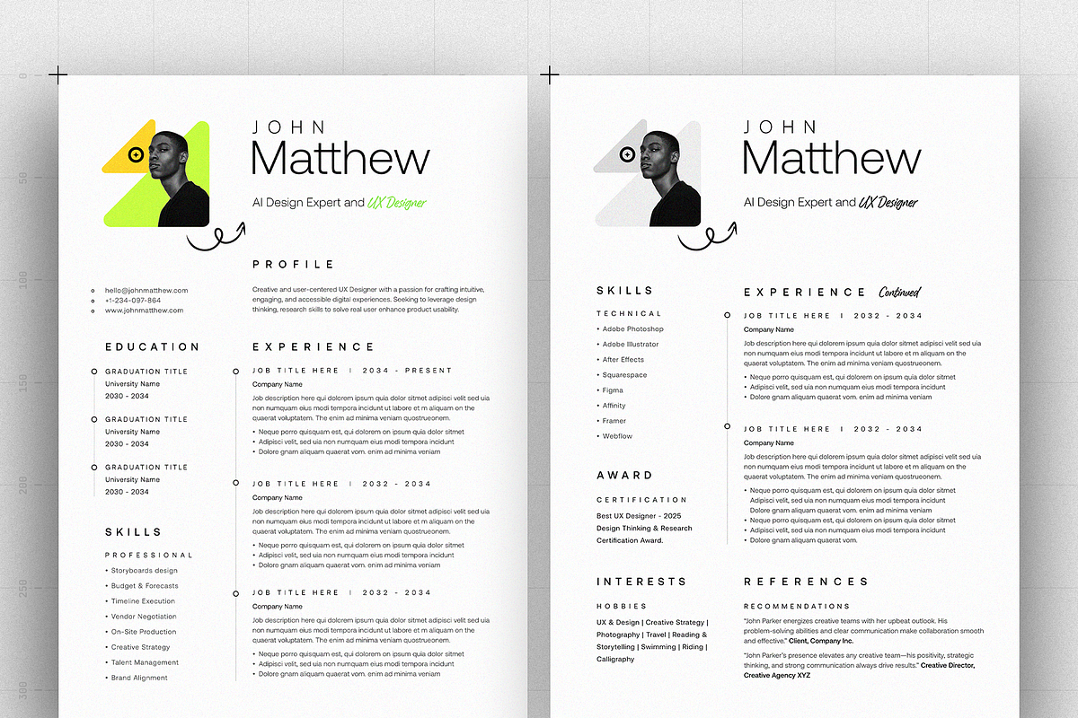 Resume/CV, a Resume Template by Reuix Studio (Photo 5 of 7)