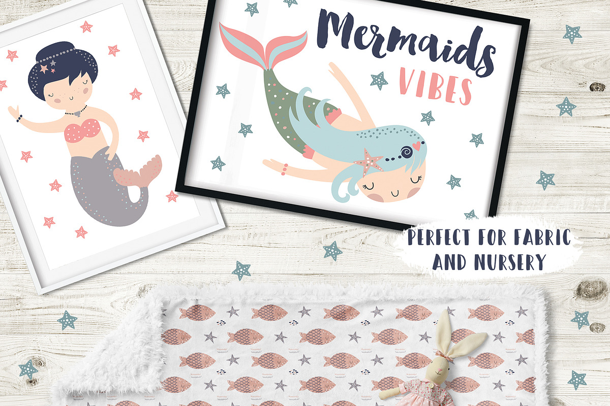 Mermaids vibes, an Animal Illustration by Angelina De Sol (Photo 8 of 9)