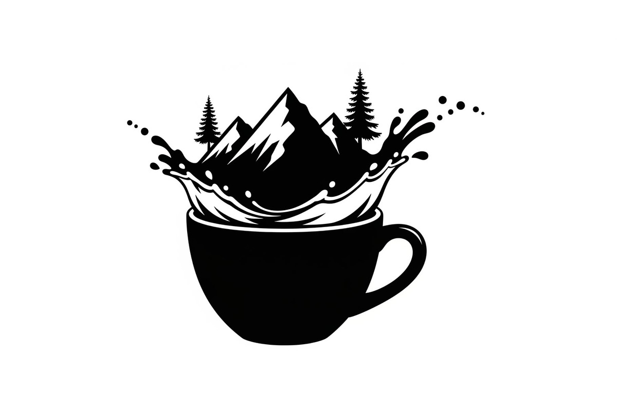 Mountain Coffee Cup Design Bundle, an Illustration by yasushie (Photo 8 of 31)