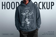 Oversized Men's Hoodie Mockup, a Hoody Mockup by Design Squad (Thumbnail 1 of 4)