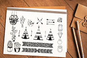 Tribal - Hand Drawn design elements, an Illustration by DigitalCloud (Thumbnail 2 of 5)