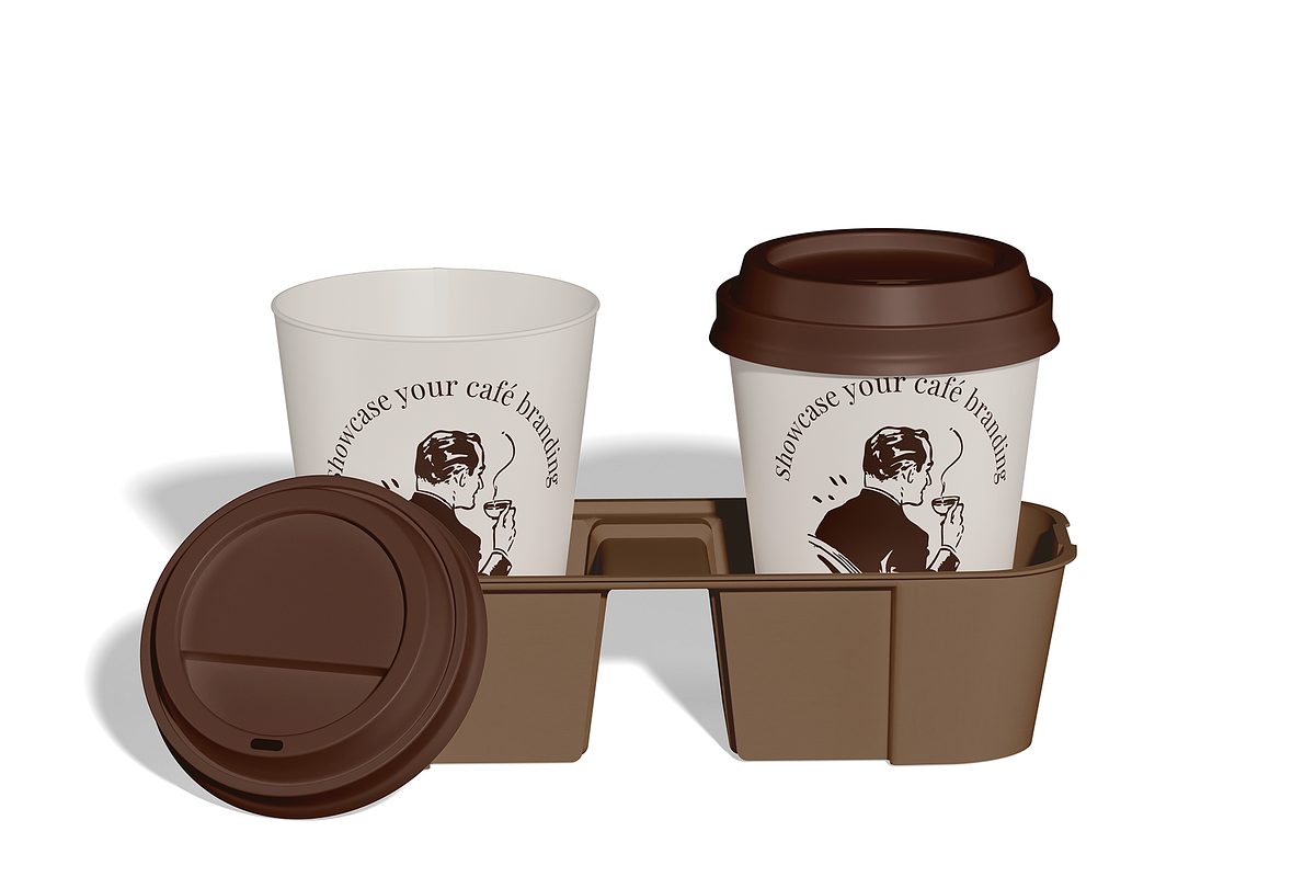Coffee Paper Cup Mockup, a Cups & Container Mockup by Bartama Graphic (Photo 3 of 4)