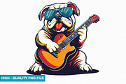 Music Dog Clipart Bundle, an Illustration by crative8112 (Thumbnail 12 of 15)