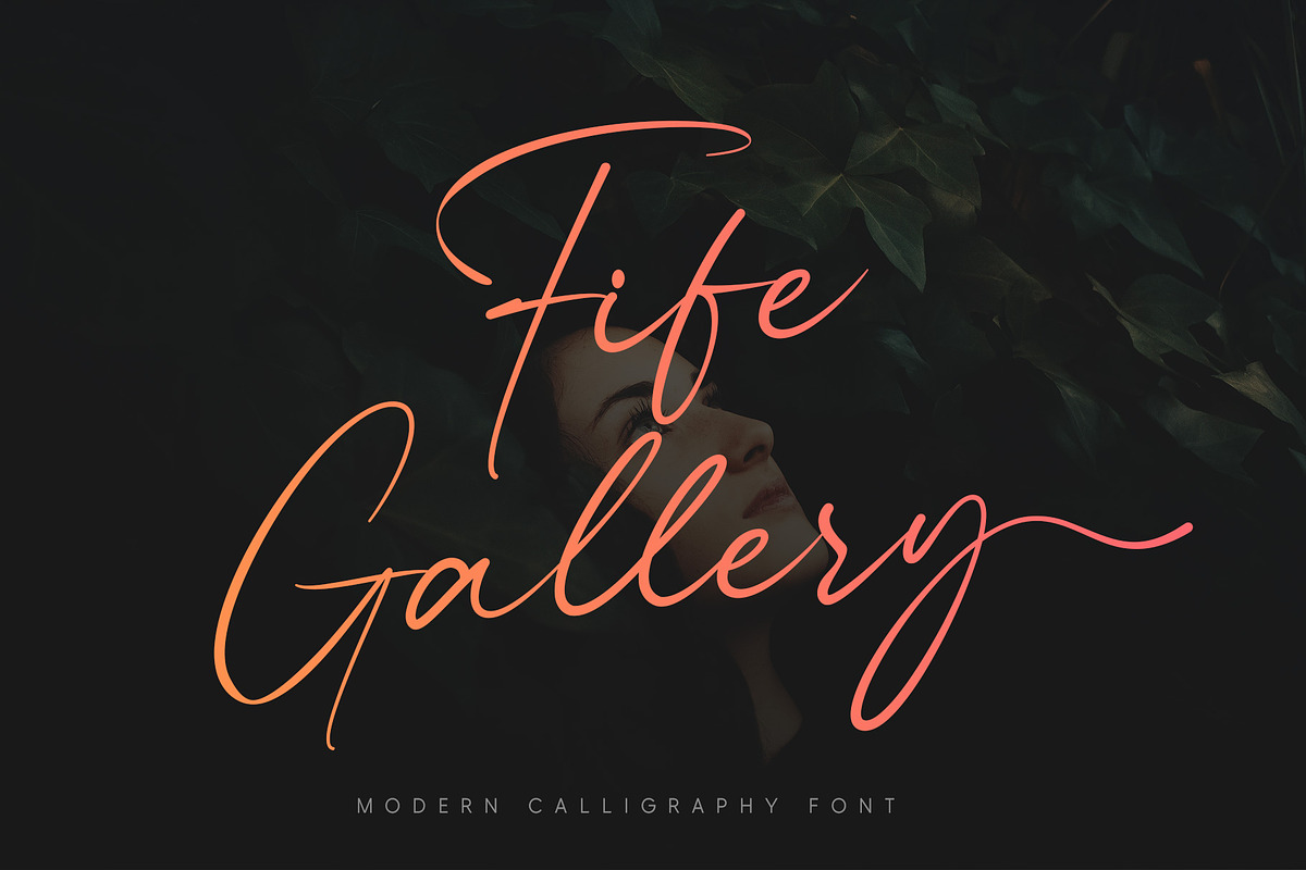 Fife Gallery | Modern Calligraphy, a Handwritten Font by Lemonthe (Photo 1 of 9)