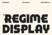 CS Regime – Bold Display Font, a Sans Serif Font by Craft Supply Co. (Thumbnail 1 of 8)