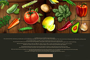 Vegetables Clipart, healthy food, a Food Illustration by MajorArtTm (Thumbnail 2 of 5)