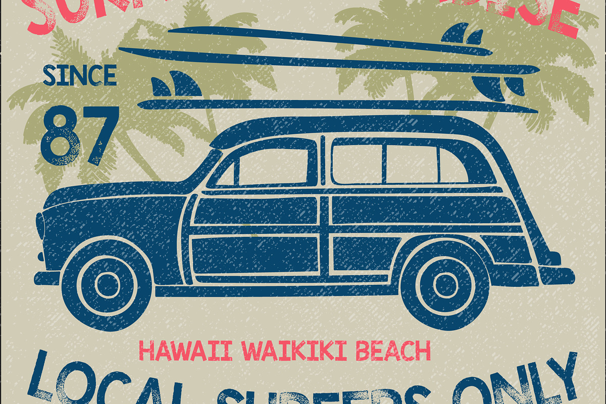 VECTOR SET OF VINTAGE CARS, an Illustration by ulasokuyucu (Photo 5 of 7)