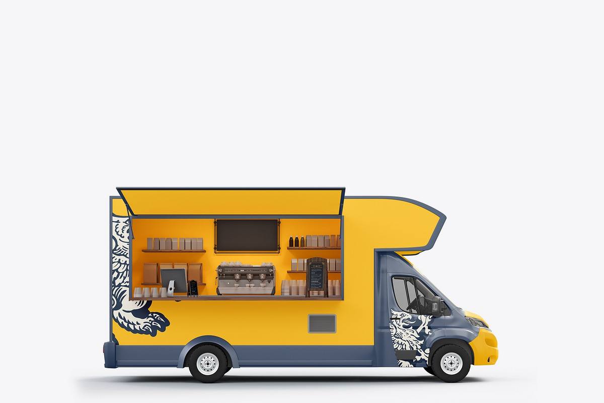 Food Trailer Mockup, a Product Mockup by OneVectorStock (Photo 14 of 16)