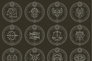 Zodiacal emblems bundle, an Object Graphic by painterr (Thumbnail 2 of 2)