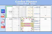 Garden Planner Canva Interior KDP V2, a Stationery Template by Designmela01 (Thumbnail 1 of 5)