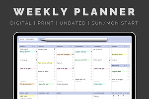 Digital Weekly Planner