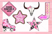 Coquette Cowgirl Clipart Set, a Seasonal Illustration by The GG Shop (Thumbnail 6 of 6)