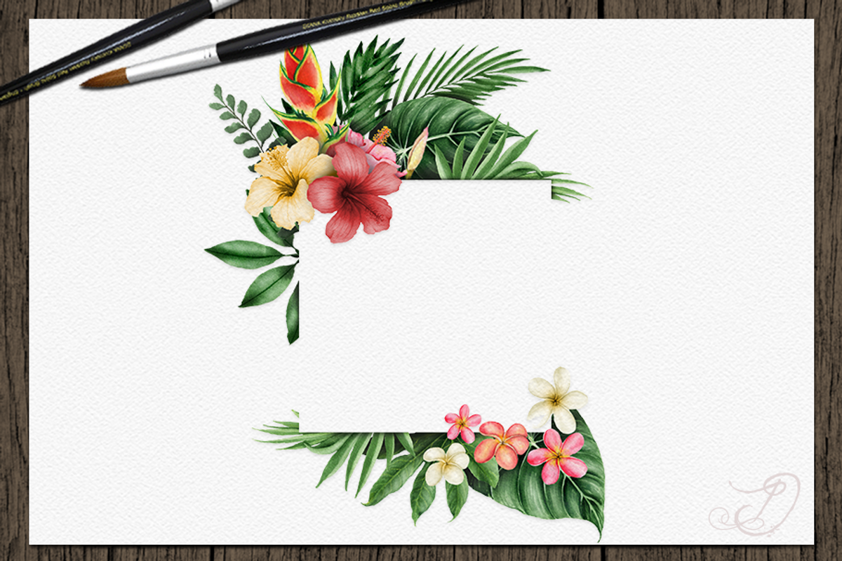 Tropical Big Pack Watercolor Clip, a Decorative Illustration by DioFlow (Photo 19 of 26)