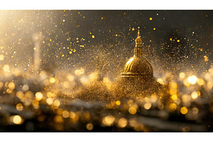A majestic golden dome structure in, an Architecture Photo by Igor Tichonow
