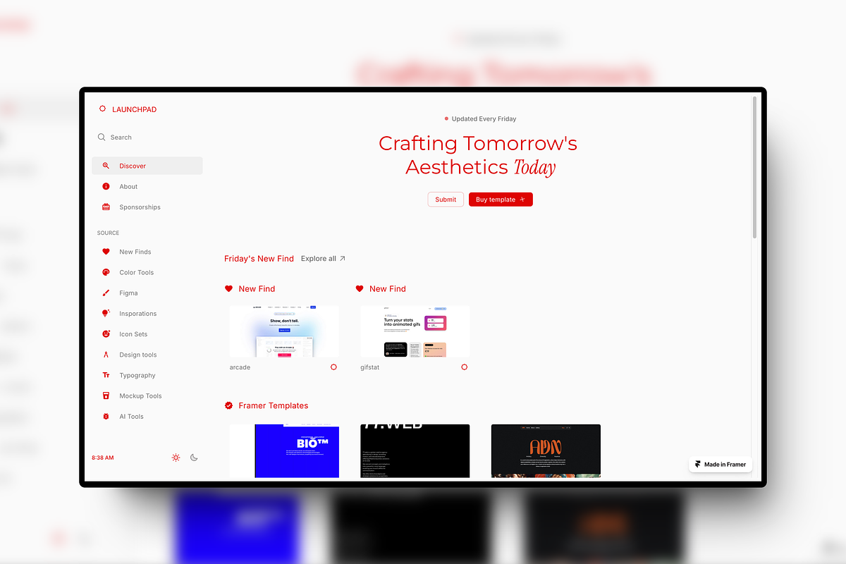 Launchpad: Framer Template, a Landing Page Template by imdanny (Photo 1 of 3)
