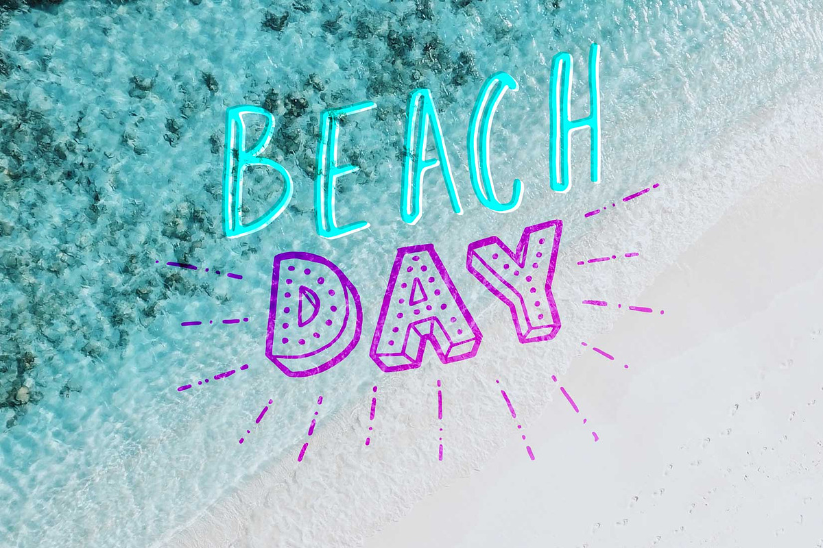 Summer Fun Lettering Pack, a Seasonal Illustration by JoshuaRed Design (Photo 5 of 6)