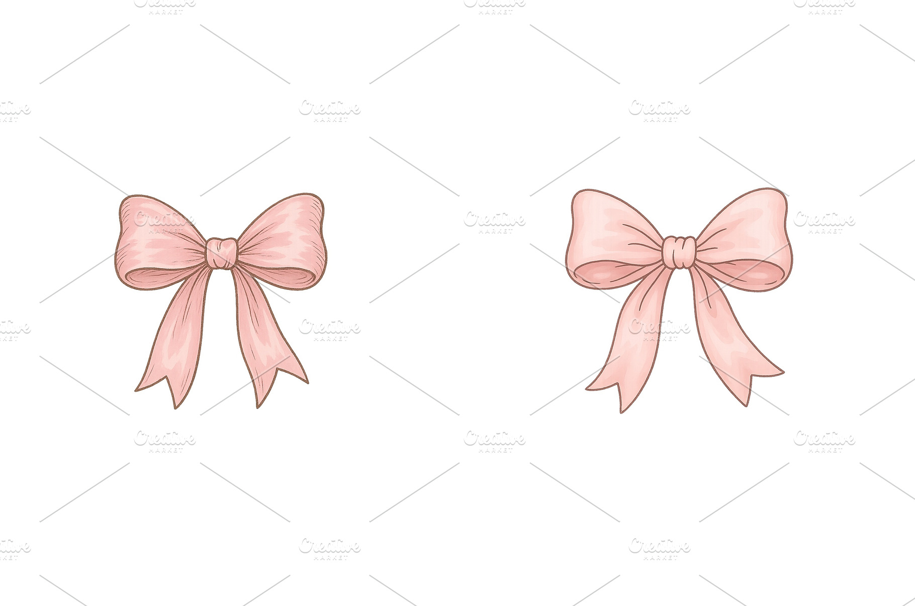 Soft pink bows for decoration or, a Beauty & Fashion Photo by ZinetroN