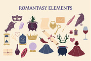 Romantasy Romance Book Clipart, an Object Illustration by Ginny and Sam (Thumbnail 3 of 16)