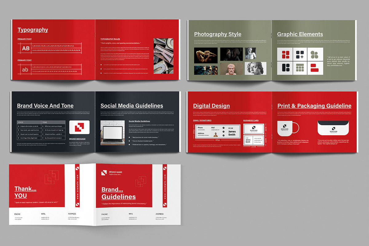 Brand Guideline Layout, a Brochure Template by MightyDesign (Photo 3 of 6)