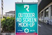 Outdoor Ad Screen MockUps Bundle, an Advertising Mockup by Graphic Shelter (Thumbnail 4 of 9)