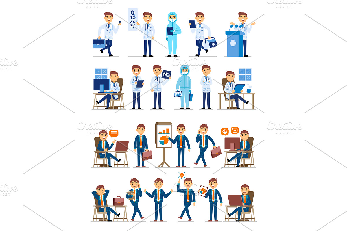 Worker Big Bundle Vector Ilustration, an Object Graphic by MEDZ (Photo 3 of 10)
